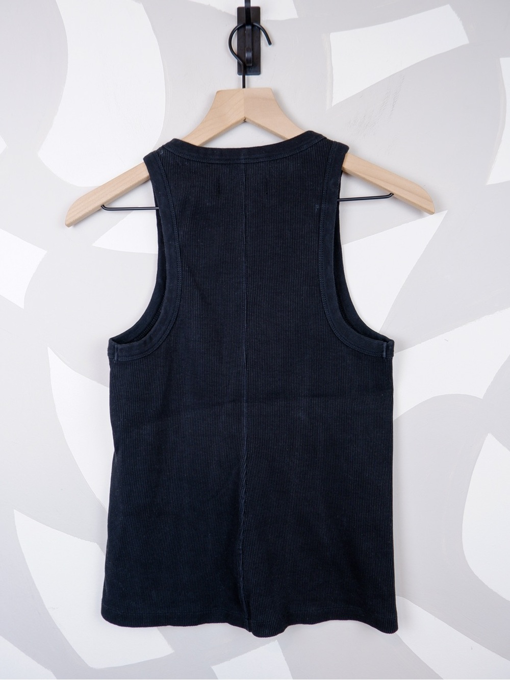 Soldout.nyc Ribbed Black Tank Top | M - Picture 2 of 4